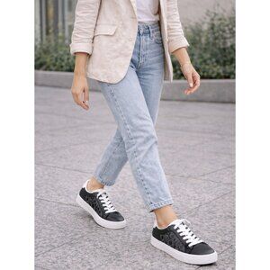 Calvin Klein Black & White Low Top Sneakers NWOT Size 7